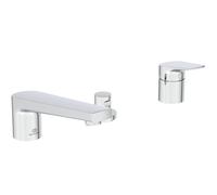 Ideal Standard La Dolce Vita Mitigeur bain pour bord de baignoire, saillie 120mm, avec bec avec Handbrausen, BD671AA, Couleur: chrome