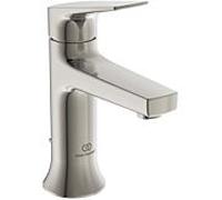 Ideal Standard La Dolce Vita mitigeur lavabo BD655GN avec garniture de vidange en métal, projection 100mm, tempête d'argent