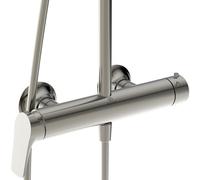 Ideal Standard La Dolce Vita Système de douche avec bras de douche, apparent, BD674GN, Couleur: Silver Storm