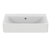 Ideal Standard Connect lavabo, sans trou pour robinet, avec trop-plein, 650x460x175mm, E810401, Couleur: Blanc