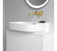 Ideal Standard Linda-X T4984MA sans trou pour robinetterie, avec trop-plein, meulé, 600 x 500 x 135 mm, blanc Ideal Plus