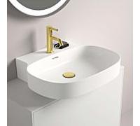 Ideal Standard Linda-X T4983MA 2000 , avec trop-plein, meulé, 600 x 500 x 135 mm, blanc Ideal Plus
