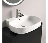 Ideal Standard Linda-X T4983V1 trou pour 2000 , avec trop-plein, meulé, 600 x 500 x 135 mm, blanc soie
