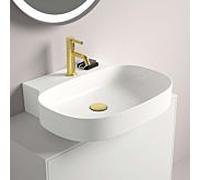 Ideal Standard Linda-X T4988MA 2000 , sans trop-plein, meulé, 600 x 500 x 135 mm, blanc Ideal Plus