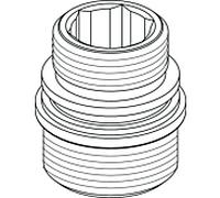 Ideal Standard mamelon G1 / 2-M18X1.5, chrome B960280AA