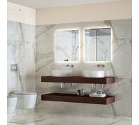 Ideal Standard Mirror & Light Spiegel T3278BH 600 x 26 x 700 mm, avec éclairage ambiant 4 faces, neutre