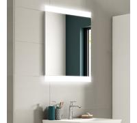 Ideal Standard Mirror & Light Spiegel T3346BH 600 x 26 x 700 mm, avec lumière ambiante des deux côtés, neutre