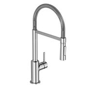 Ideal Standard Mitigeur de cuisine Semi-professionnel Ceralook Douchette extractible Bec pivotant Finition Chrome BC302AA