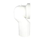 Ideal Standard - Multi Suites, Courbe Technique pour Toilettes, Raccord Universel pour drains de Sol en PVC, Blanc