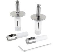 Ideal Standard - Multi Suites, Ensemble de charnières pour siège WC à fermeture ralentie série 21 en acier inoxydable, T2955BJ, Chromé