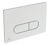 Ideal Standard Plaque de chasse d'eau Oleas R0115AA Double chasse mécanique Chrome 234x8,5x154 mm