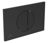 Ideal Standard Oleas Plaque de déclenchement pour réservoir de chasse d'eau ProSys - 2 quantités de boutons mécaniques en plastique ABS - Noir