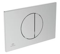 Ideal Standard Oleas Plaque de déclenchement pour réservoir de WC ProSys - 2 quantités de boutons mécaniques en plastique ABS - Chrome