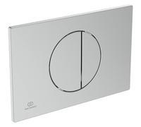 Ideal Standard Oleas Plaque de déclenchement pour réservoir de WC ProSys - 2 quantités de boutons mécaniques en plastique ABS - Chrome (mat)