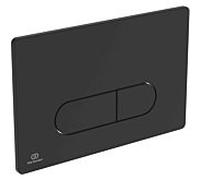 Ideal Standard R0115A6 OLEAS™ M1 Plaque de Commande WC Mécanique Double Flux Noir Déclenchement Chasse d'Eau pour WC Suspendu