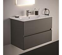 Ideal Standard Eurovit Plus pack meuble lavabo R0574TI Gris laqué brillant, 81,5x45x56,5cm, trou pour robinetterie 2000