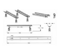 Ideal Standard Pieds de baignoire avec appui mural K727467