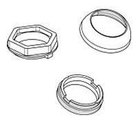 Ideal Standard protection Ideal Standard w. Bague filetée + clé, B960862AA chrome