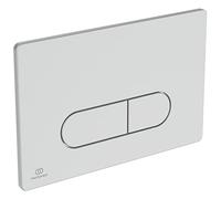 Ideal Standard R0116AC OLEAS™ P1 Plaque de Commande WC Pneumatique Double Flux Chrome Mat Déclenchement Chasse d'Eau pour WC Suspendu
