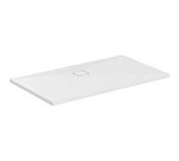 Ideal Standard receveur de douche Ultra Flat Evo T5435FO 1400 x 800 x 35 mm, blanc soie, rectangulaire , évacuation sur le côté long