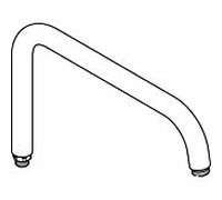 Ideal Standard , rigide, en forme de U, chromé F961146AA