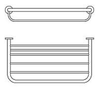 Ideal Standard serviette de bain IOM match1 A9106AA 570 mm, chromé