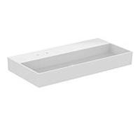 Ideal Standard Solos lavabo T537001 101,5x51,5x12,5cm, 2 trous de robinetterie, sans trop-plein, sol, blanc