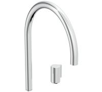 Ideal Standard Solos Mitigeur de lavabo, bec haut, sans garniture de vidage, A7830AA, Couleur: chrome