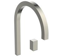 Ideal Standard Solos Mitigeur de lavabo, bec haut, sans garniture de vidage, carré, A7831GN, Couleur: Silver Storm
