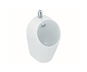 Ideal Standard Sphero Midi Urinal E189501 cuve intérieure au design anti-éclaboussures, 30x30x55cm, entrée en haut, blanc