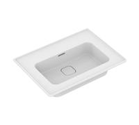 Ideal Standard Strada II lavabo pour meuble 640mm, sans trou pour robinet, avec trop-plein, T363301, Couleur: Blanc