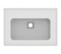Ideal Standard Strada II lavabo pour meuble 640mm, sans trou pour robinet, avec trop-plein, T363301, Couleur: Blanc