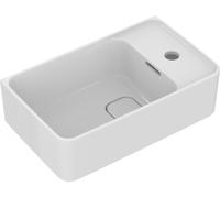 Ideal Standard Strada II lave-mains 450mm, 1 trou de robinetterie à droite, avec trop-plein, T2994MA, Couleur: Blanc avec Idéal Plus