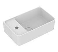 Ideal Standard Strada II lave-mains 450mm, 1 trou de robinetterie à gauche, avec trop-plein, T2995MA, Couleur: Blanc avec Idéal Plus