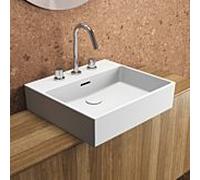 Ideal Standard supplémentaire T388501 avec 3 trous pour robinetterie, avec trop-plein, sol, 500 x 450 x 150 mm, blanc