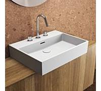 Ideal Standard Extra lavabo T3887MA avec 3 trous pour robinetterie, avec trop-plein, 600 x 450 x 150 mm, blanc Ideal Plus
