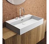Ideal Standard supplémentaire T389201 avec 3 trous pour robinetterie, avec trop-plein, 700 x 450 x 150 mm, blanc