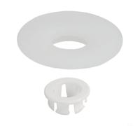 Ideal Standard SV01967 Joint de valve de chasse d'eau en silicone 70 mm de diamètre empêche les fuites facile à installer Compatible avec système de plomberie de toilettes Blanc et noir Optio Blanc