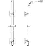 Ideal Standard système de douche Archimodule A1531AA avec interrupteur intégré, chromé