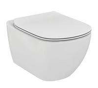 Ensemble cuvette WC suspendue Tési technologie AquaBlade® + abattant frein de chute Ideal Standard T354601