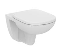 Ideal Standard – Abattant WC Tempo – Duroplast, forme en D, résistant aux UV, Blanc brillant