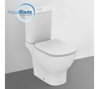 Ideal Standard - Pack WC Aquablade sans bride sortie horizontale alimentation latéral avec abattant frein de chute - TESI