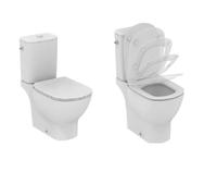 Ideal Standard Tesi Cuvette au sol avec réservoir de chasse, AquaBlade et abattant, T033601,