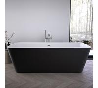 Ideal Standard Tonic II en forme de corps K8725V3, ensemble de vidage et trop-plein, avec garniture de vidage , noir