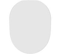 Ideal Standard Abattant WC Tonic – forme arrondie, duroplast, frein de chute – Blanc (370x475x55 mm)