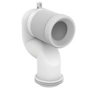 Ideal StandardIDEALSOFT Pipe Coude de Raccordement pour WC Toilettes Evacuation Sortie Verticale Blanc T002667