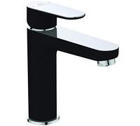 Ideal Standard Tyria Mitigeur lavabo pour Salle de bain Noir et Chrome Avec Bonde Métal BC159HS