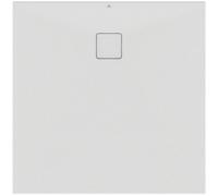 Ideal Standard Ultra Flat evo receveur de douche carré avec écoulement, blanc soie, T5424FO, Exécution: 1000x1000mm