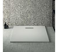 Ideal Standard Ultra Flat New T4467V1 garniture de vidange de douche carré avec couvercle, 90 x 90 x 2,5 cm, blanc soie