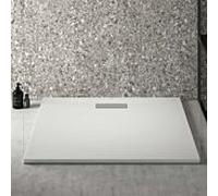 Ideal Standard Ultra Flat New receveur de douche rectangulaire T448201 garniture de vidange avec couvercle, 100 x 90 x 801 cm, blanc (Alpin)